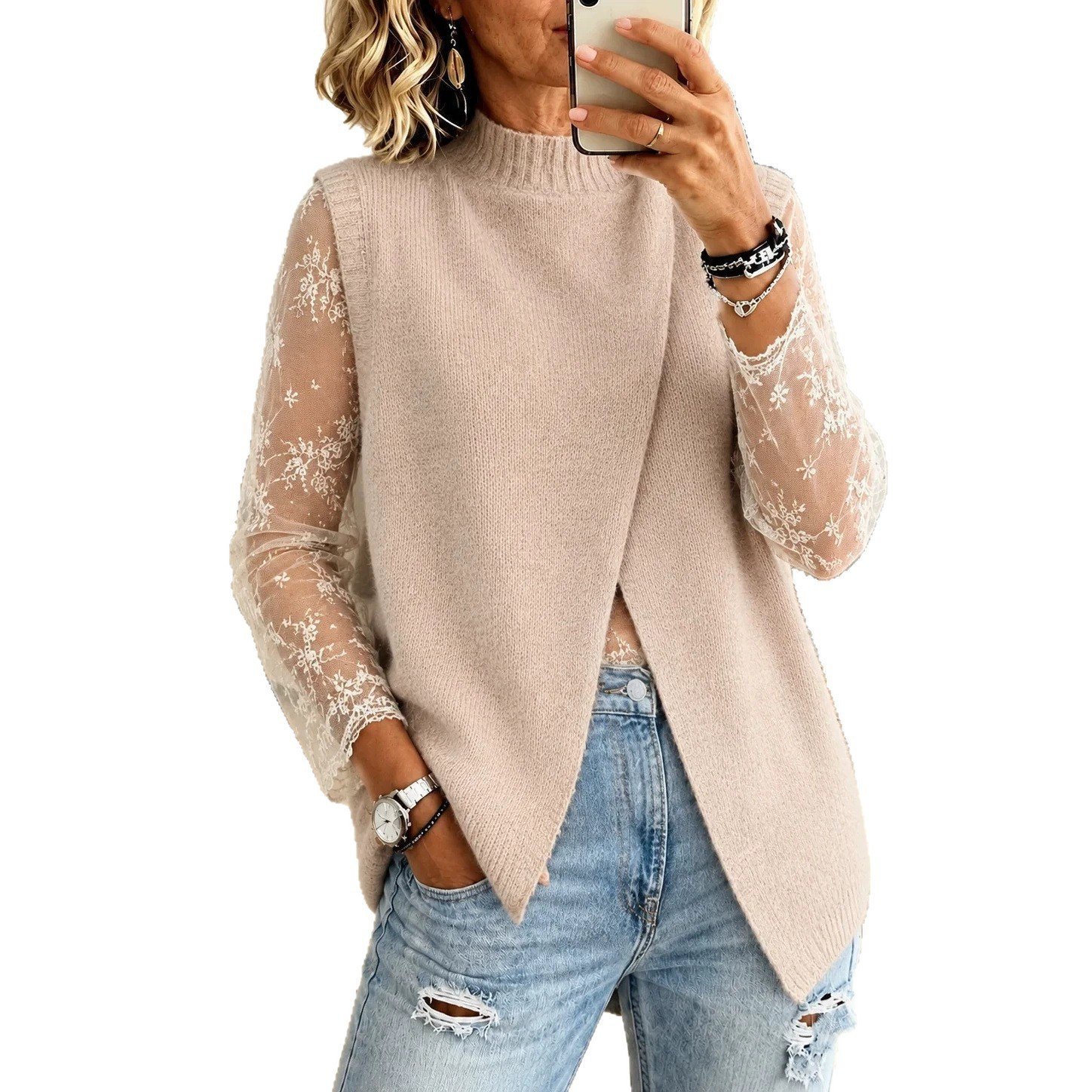 Women's Autumn And Winter Cardigan V-neck Vest - Image 5