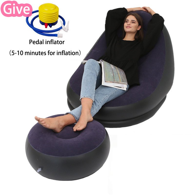 Lazy Bean Bag with Inflatable Folding Sofa - Image 8