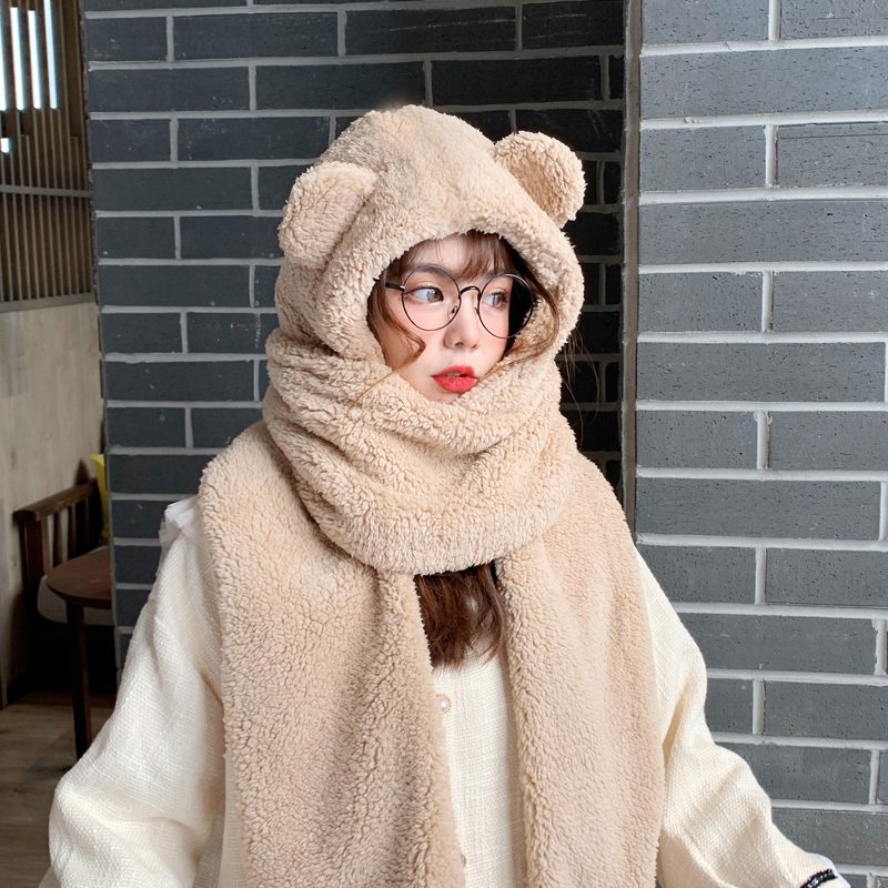 Cute winter plush scarf in autumn and winter - Image 2