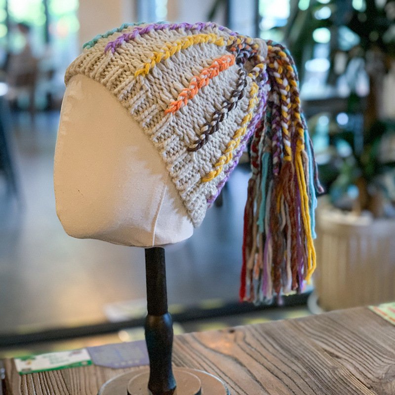 That Winter Dreadlocks Wig Hat Woman Autumn Winter - Image 3