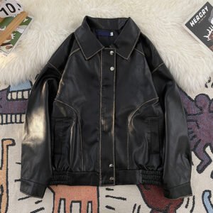 Men's Vintage Distressed Leather Jacket