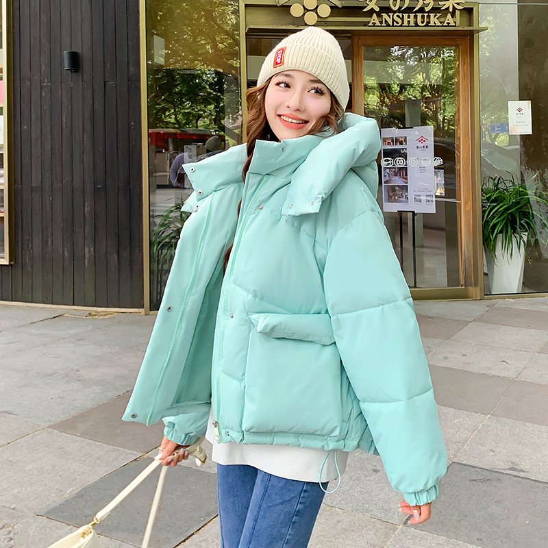 Women's Short, Loose-fit Casual Cotton Jacket With Large Pockets