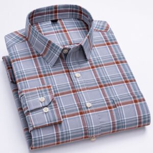 Fashionable New Plaid Oxford Mens Shirt