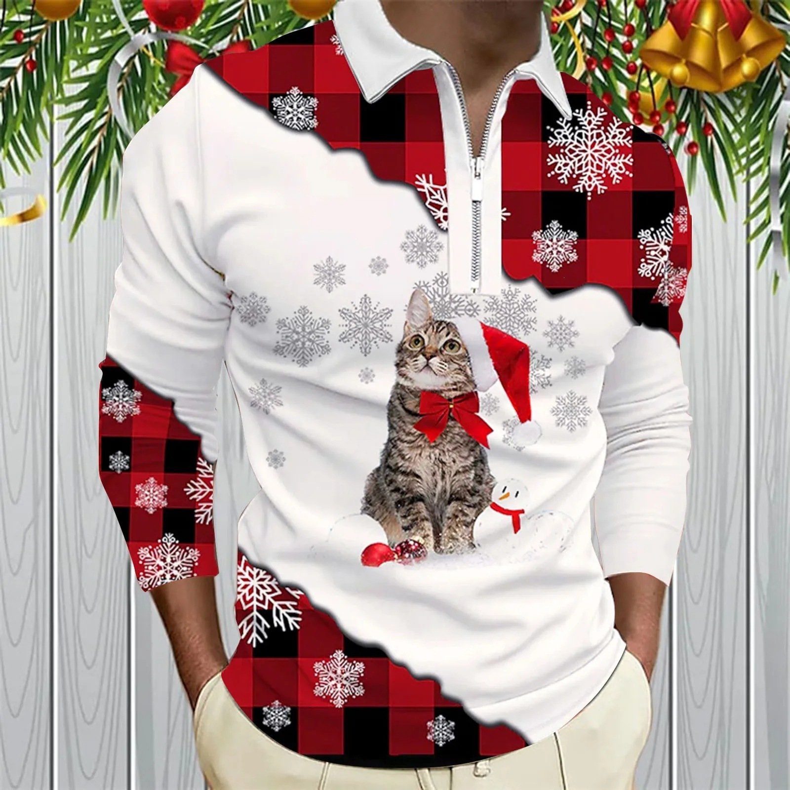 Casual Long-sleeve Men's Digital 3D Print - Image 3