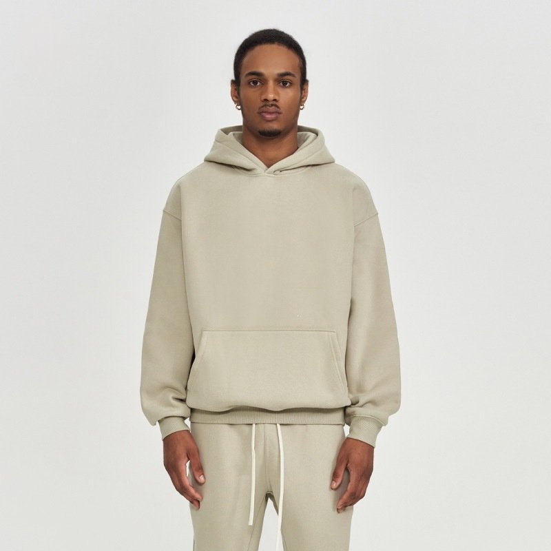 Hooded Sweater Men's Solid Color Loose Thick