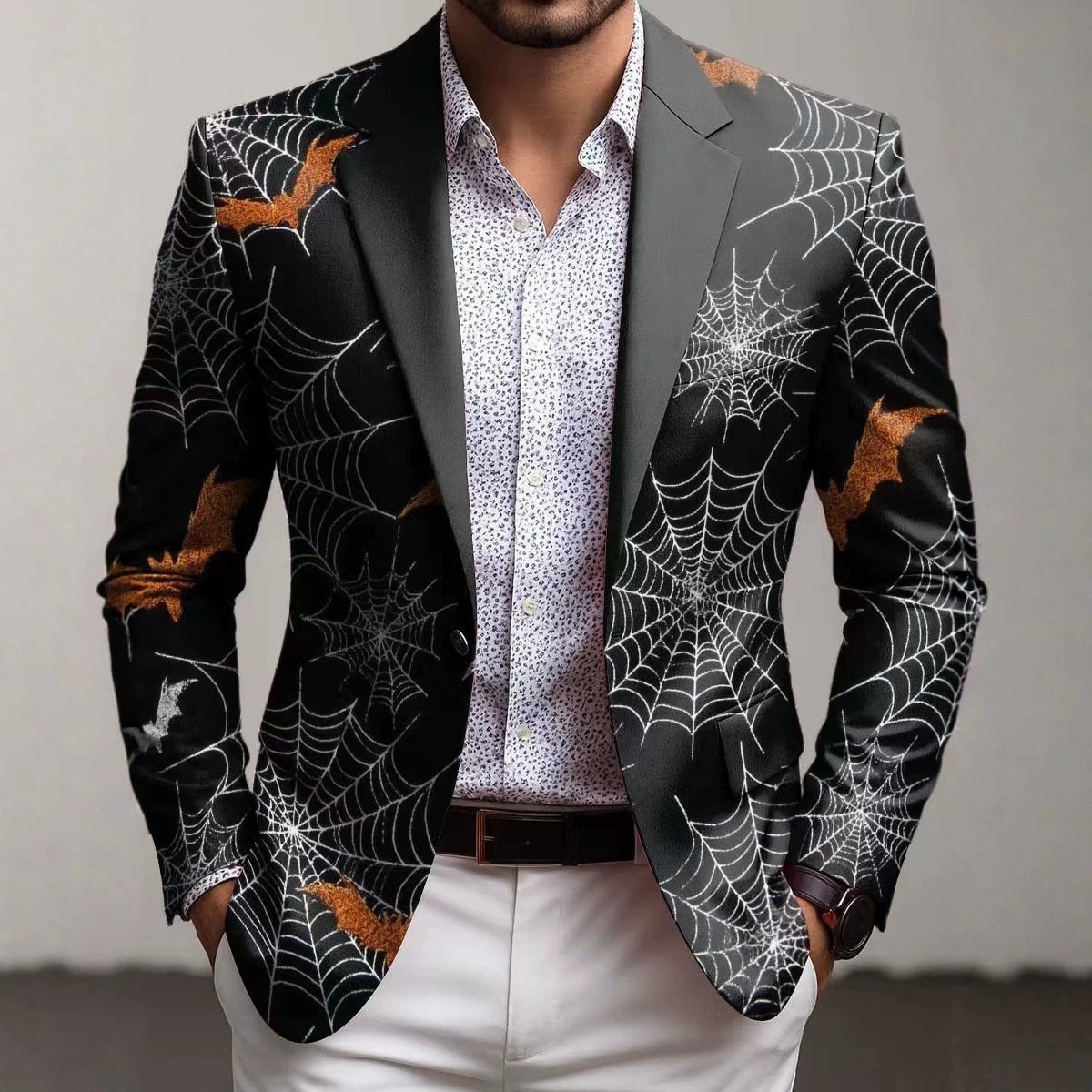 New Mens Digitally Printed Suit Jacket - Image 3