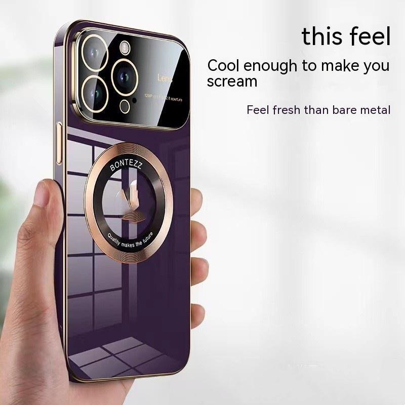 Apple 14 Phone Case Seconds To 15 Large Windows Baked Porcelain Without Logo Magnetic Suction Simple High - Image 6
