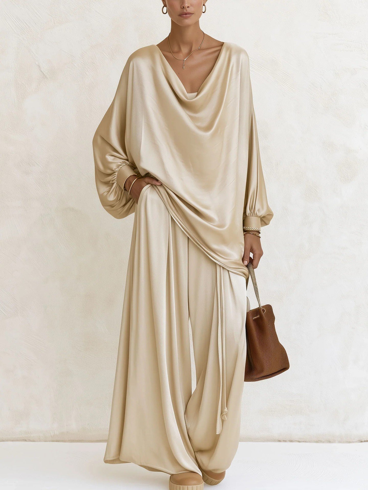 Women's Wide-leg Pants Two-piece Suit Fashion Leisure Suit - Image 6