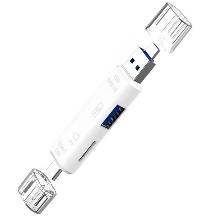 Type-C Micro USB To OTG Hub Adapter With TF Card Reader - Image 6