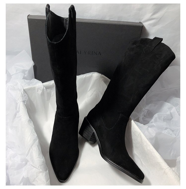 Women's High Tube Is Not Over The Knee Boots - Image 4