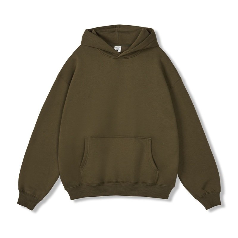 Hooded Sweater Men's Solid Color Loose Thick - Image 6