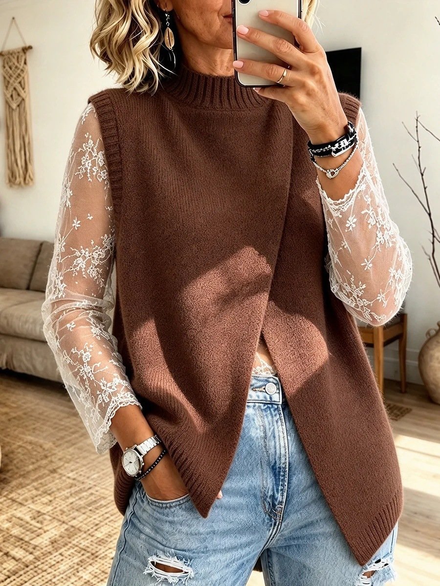 Women's Autumn And Winter Cardigan V-neck Vest - Image 8