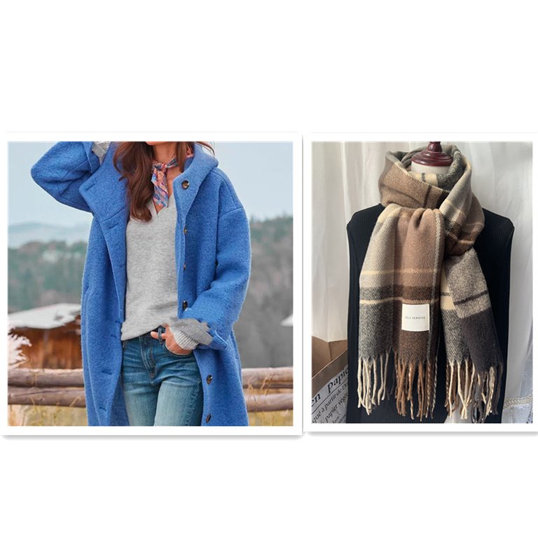 Winter Coat Women's Thickened Tweed Medium-Length Trench Jacket Elegant Casual Outerwear Clothing - Image 10