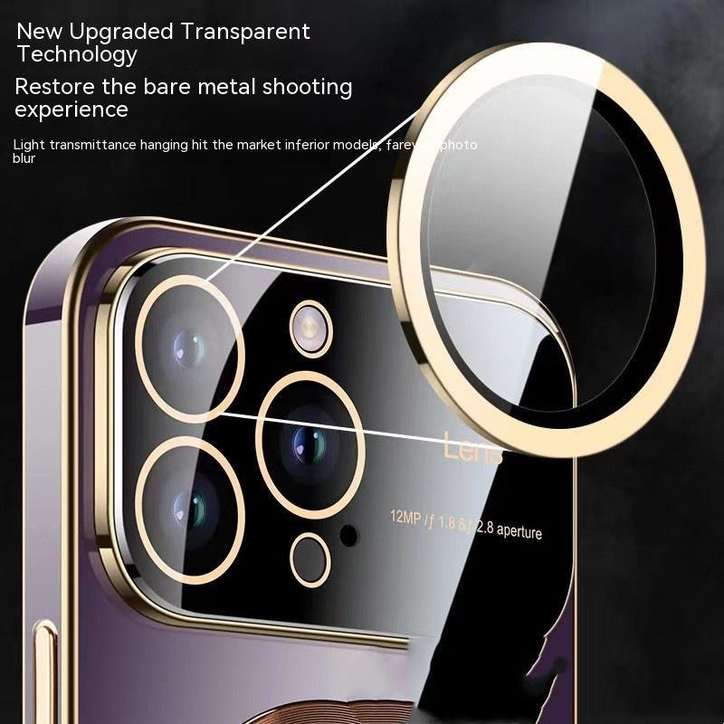 Apple 14 Phone Case Seconds To 15 Large Windows Baked Porcelain Without Logo Magnetic Suction Simple High - Image 9