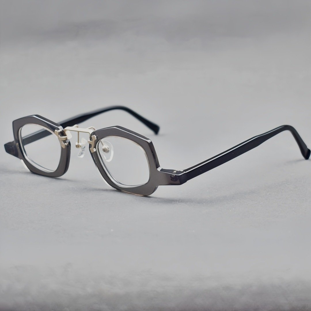 Retro Niche Acetate Eyeglass Frames - Unisex Optical Glasses with Classic Design for Daily Wear - Image 3