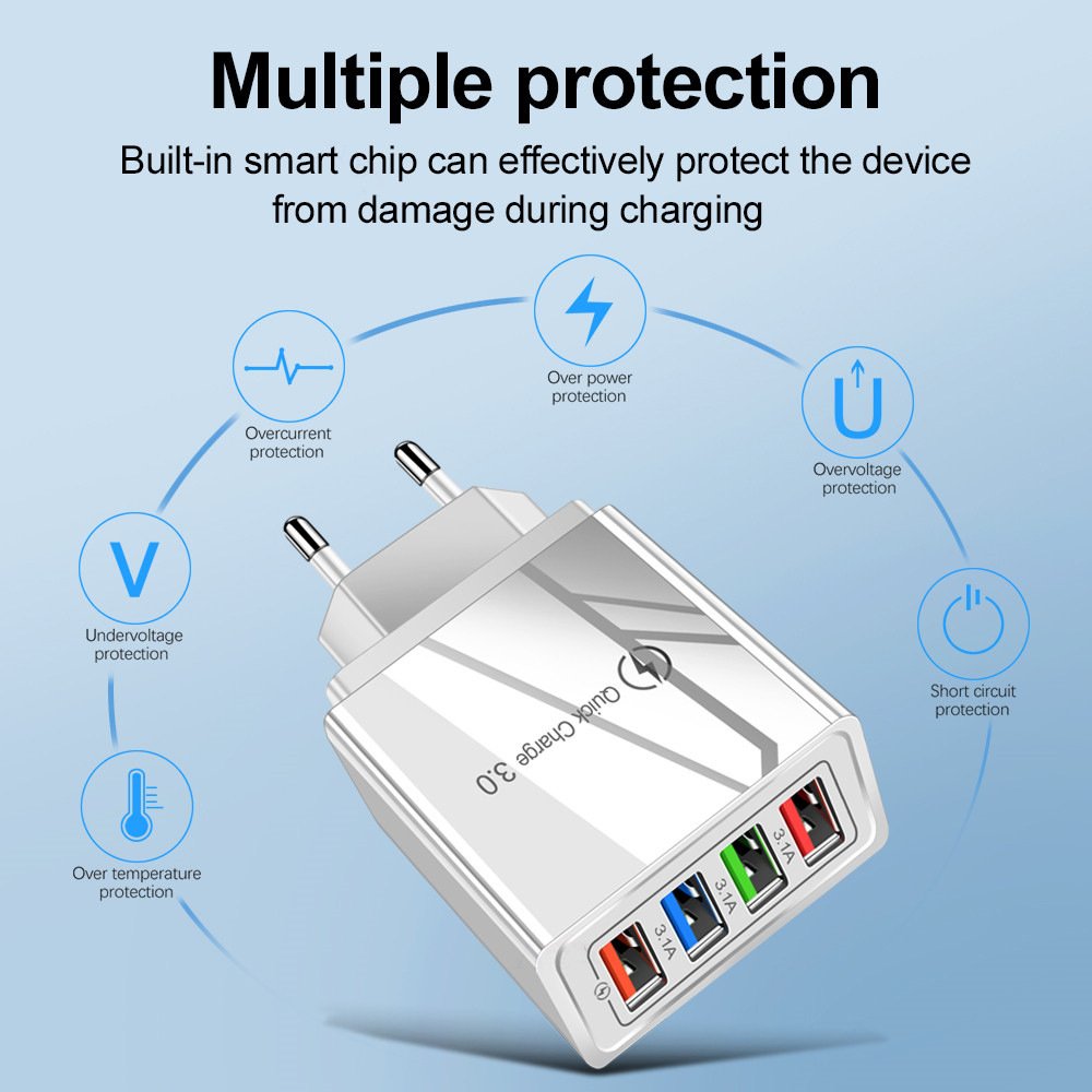 Luminous Color Mobile Phone Charging Head Intelligent 3A - Image 3