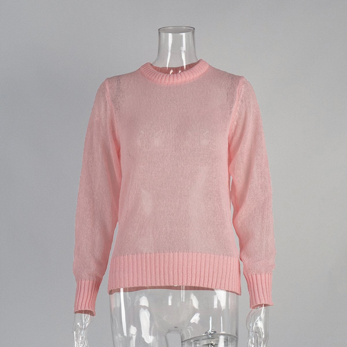 Women's Sheer Knit Bottoming Sweater - Image 10