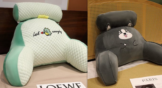 Sofa Fluffy Cushion Luncheon Pillow Triangle Reading Cushion Bedside Soft Large Backrest Lumbar Cushion Office Chair Cushion - Image 10