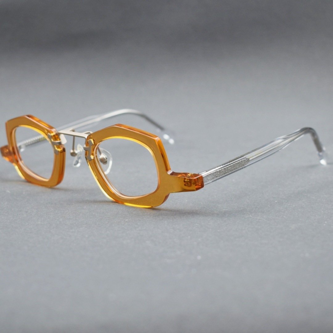 Retro Niche Acetate Eyeglass Frames - Unisex Optical Glasses with Classic Design for Daily Wear