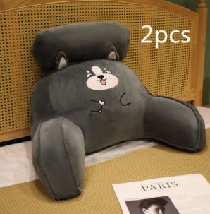 Sofa Fluffy Cushion Luncheon Pillow Triangle Reading Cushion Bedside Soft Large Backrest Lumbar Cushion Office Chair Cushion - Image 8