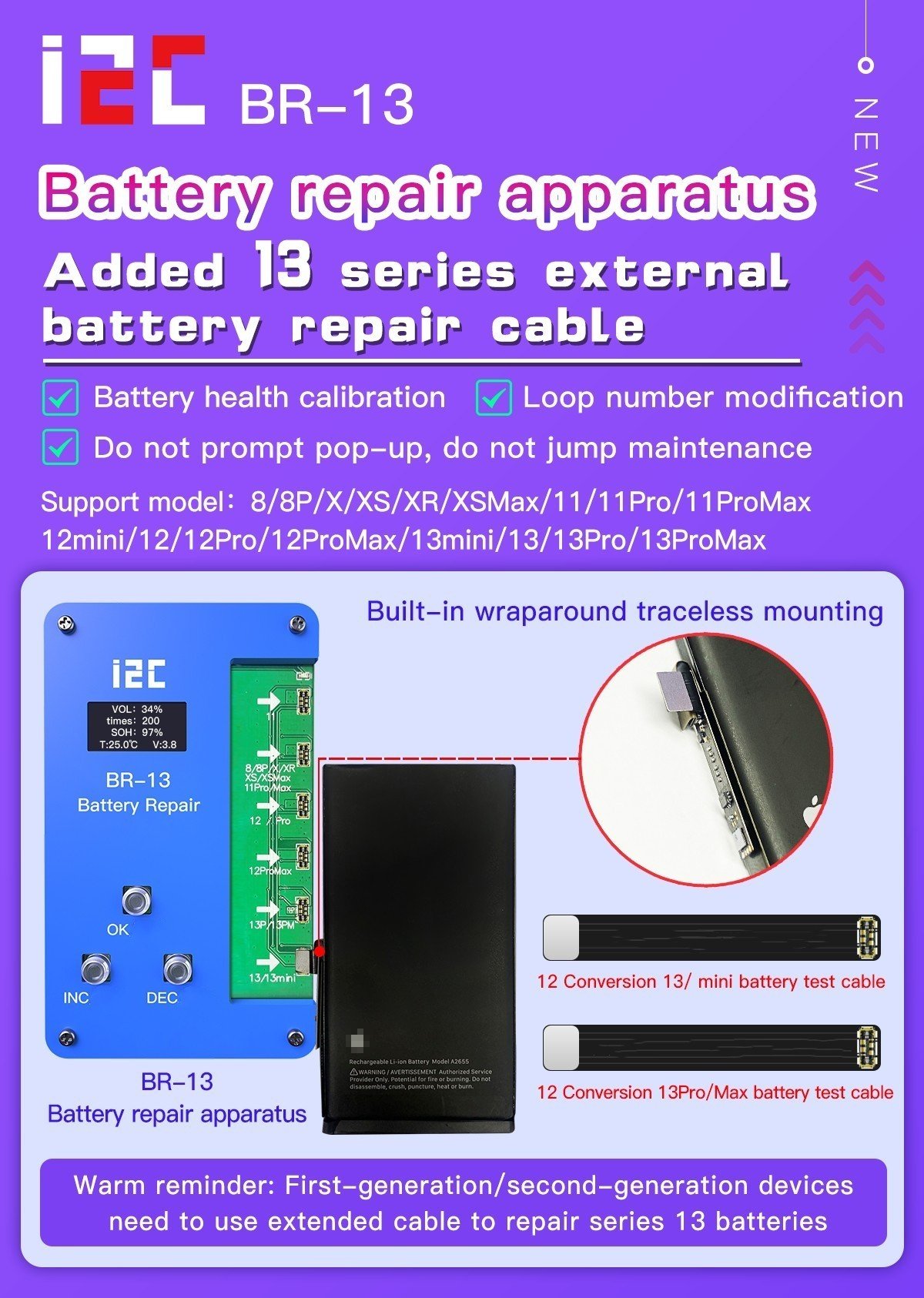 Battery Data Recovery Instrument Corrects The Efficiency Of External Wiring. Reset The Battery Cell Capacity - Image 5