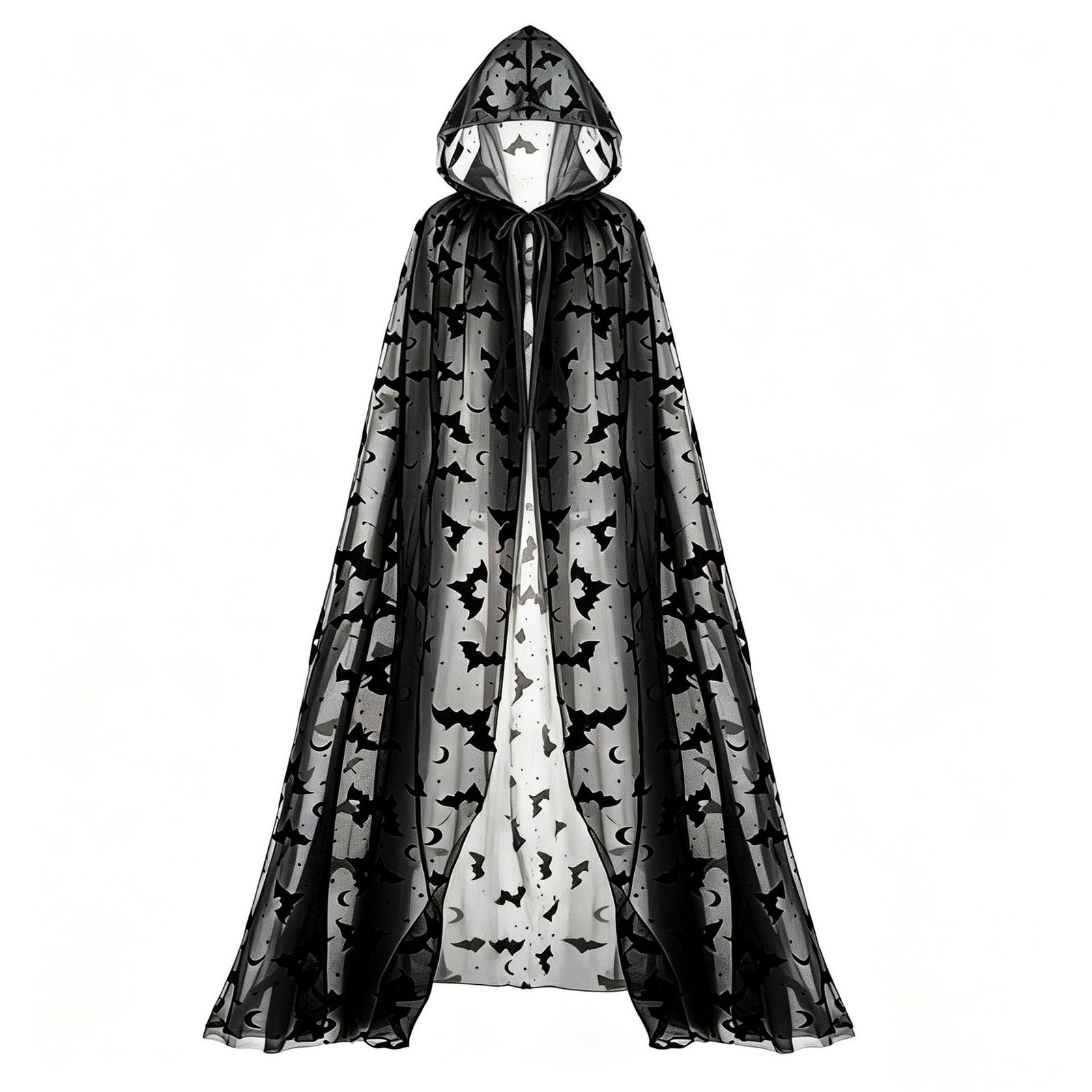 Lightweight Gauzy Cardigan Cloak Semi-transparent Long - Image 10
