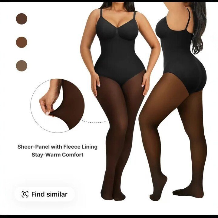 Winter Magic Fleece Unlined Leggings With A Single-Seam Compression Band - Image 2