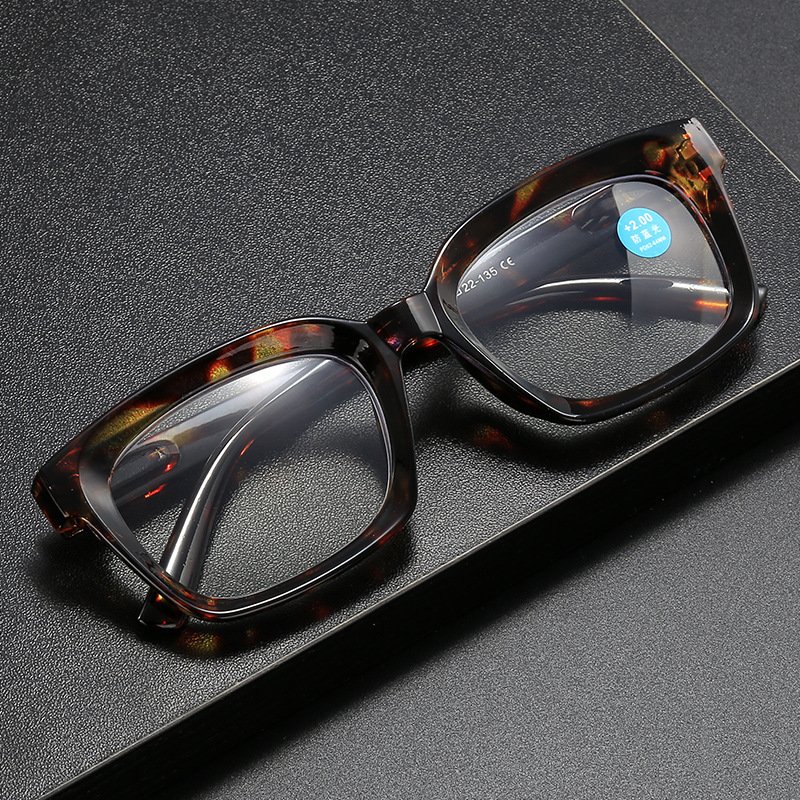 Fashion Large Frame Anti Blue-ray Reading Glasses HD Presbyopic Glasses - Image 3