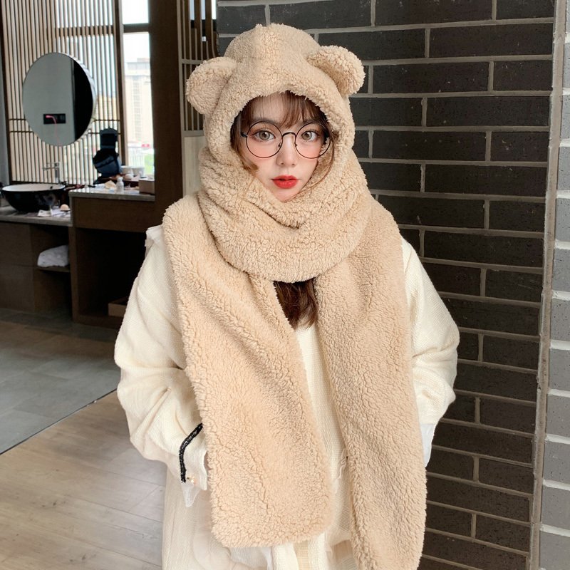 Cute winter plush scarf in autumn and winter - Image 3