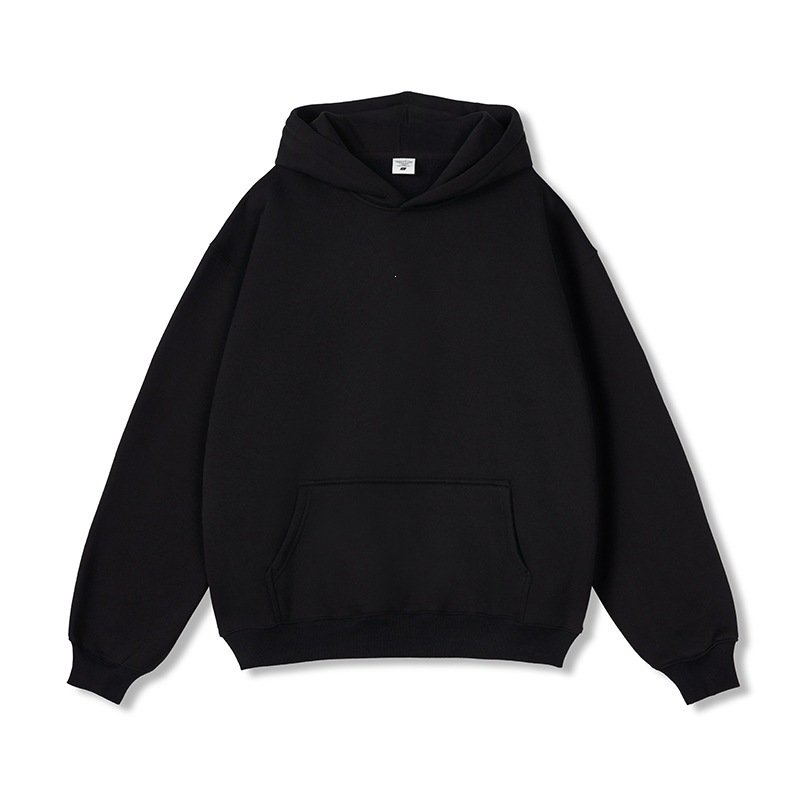Hooded Sweater Men's Solid Color Loose Thick - Image 4