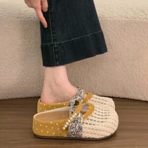 Women's Thick-soled Hollow-out Slip-on Sandals