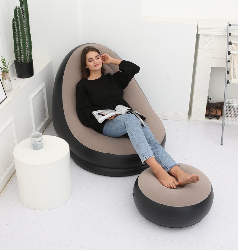 Lazy Bean Bag with Inflatable Folding Sofa - Image 4