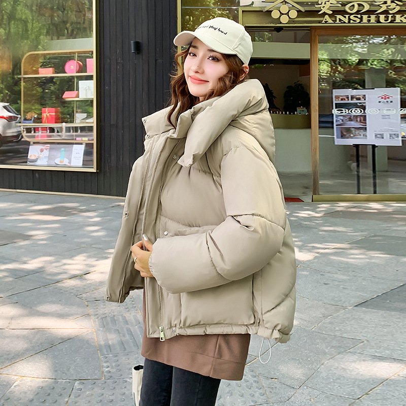 Women's Short, Loose-fit Casual Cotton Jacket With Large Pockets - Image 9