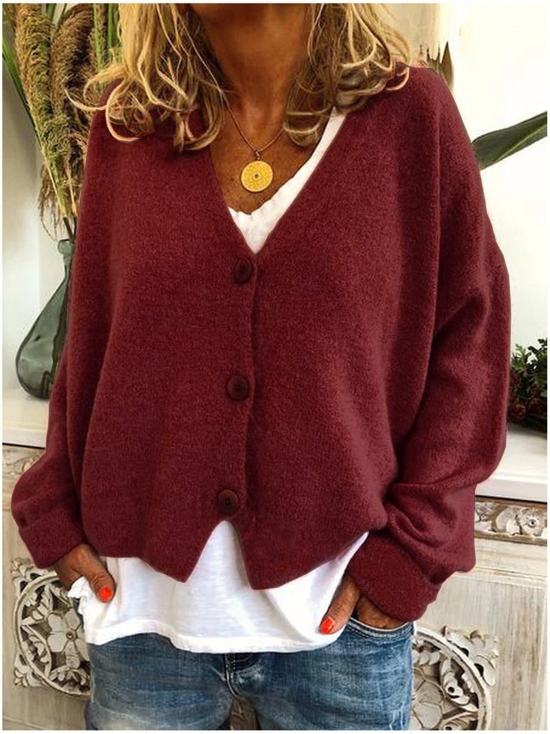 Women's Knit Cardigan Sweater Casual Long Sleeve Open Front Outerwear Top for Daily Wear - Image 9