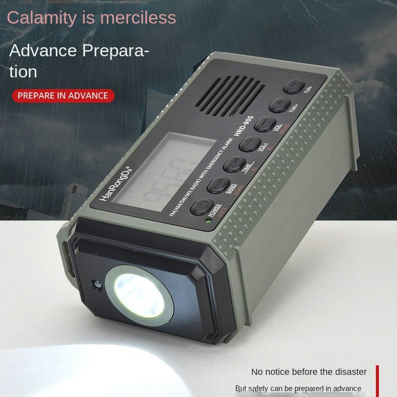 Radio disaster prevention and emergency full band radio solar charging lighting mobile portable radio - Image 2