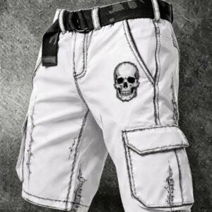 3D Digital Print Retro Casual Shorts