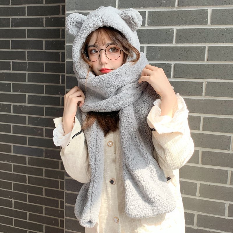 Cute winter plush scarf in autumn and winter - Image 6