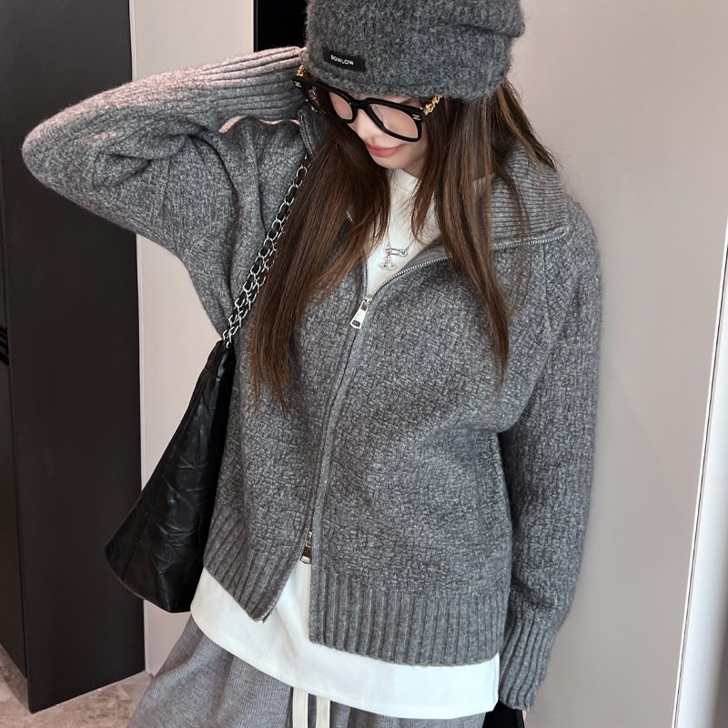 Simple Basic Solid-color Outerwear Top - Image 6