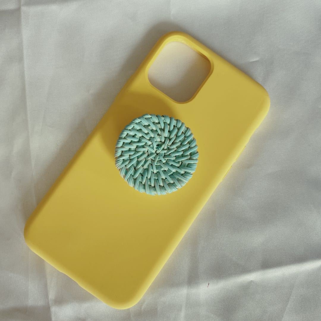 Bamboo Woven Telescopic Mobile Phone Folding Stand Gift Jewelry Accessories - Image 3