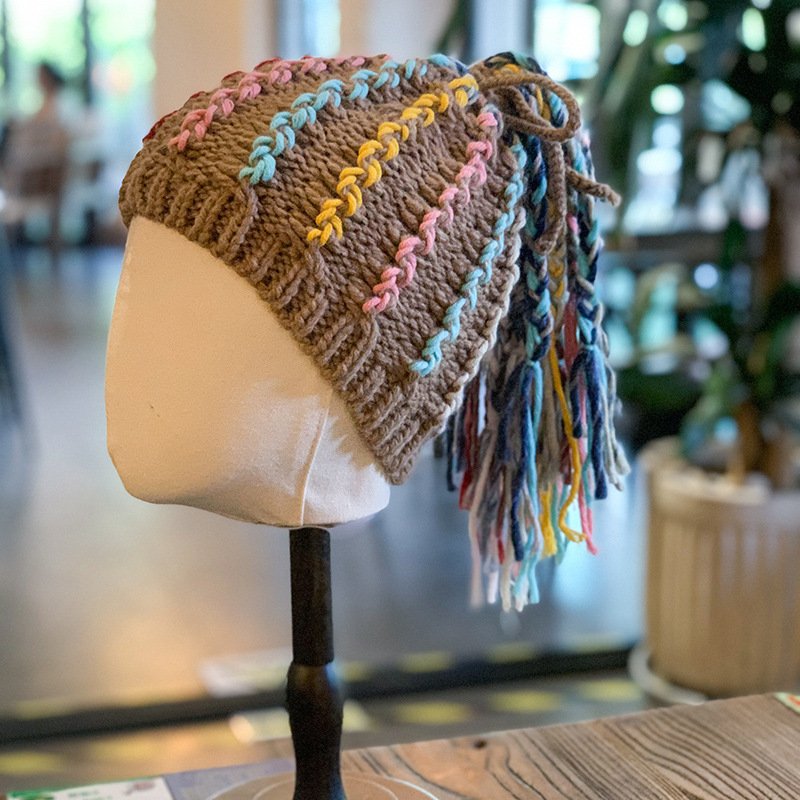 That Winter Dreadlocks Wig Hat Woman Autumn Winter - Image 6