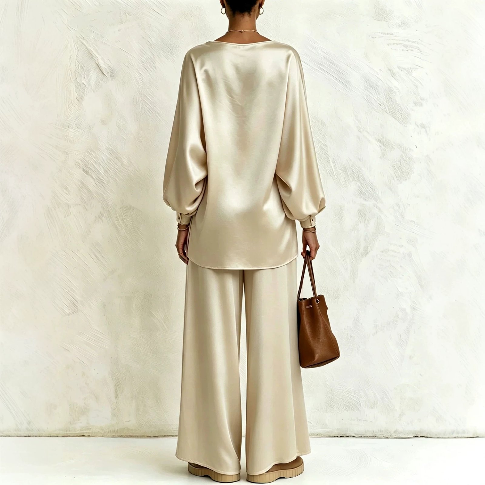 Women's Wide-leg Pants Two-piece Suit Fashion Leisure Suit - Image 2