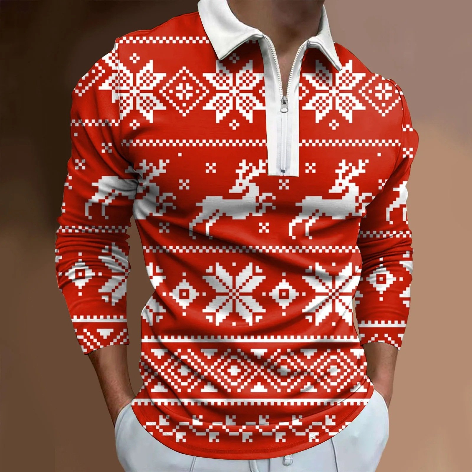 Casual Long-sleeve Men's Digital 3D Print - Image 5