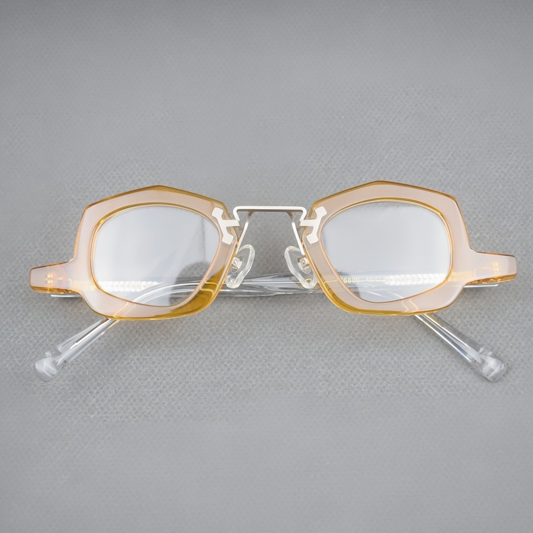 Retro Niche Acetate Eyeglass Frames - Unisex Optical Glasses with Classic Design for Daily Wear - Image 7