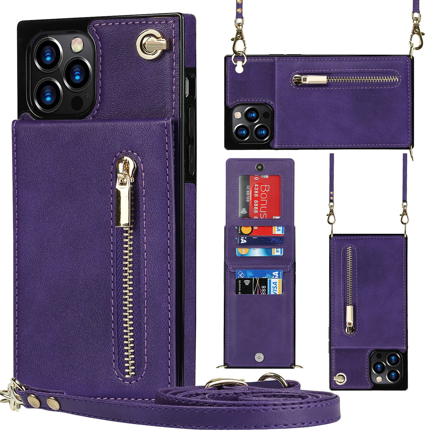 Zipper Phone Case Phone Case Crossbody - Image 3