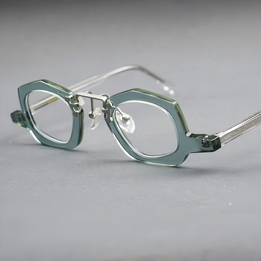 Retro Niche Acetate Eyeglass Frames - Unisex Optical Glasses with Classic Design for Daily Wear - Image 2
