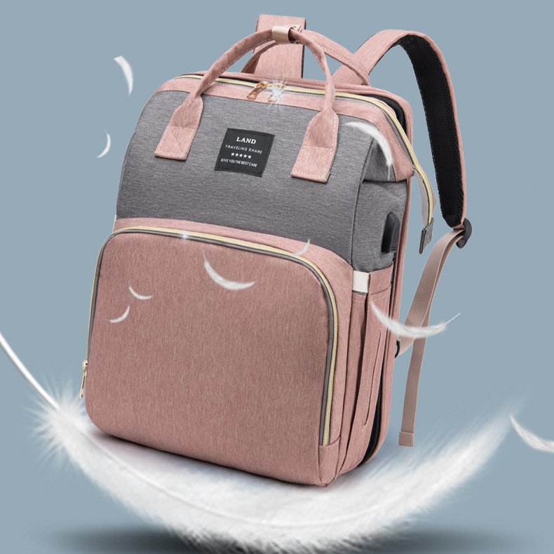 Mummy Baby Crib Backpack Large Capacity Out Milk Insulated Bag Women - Image 5
