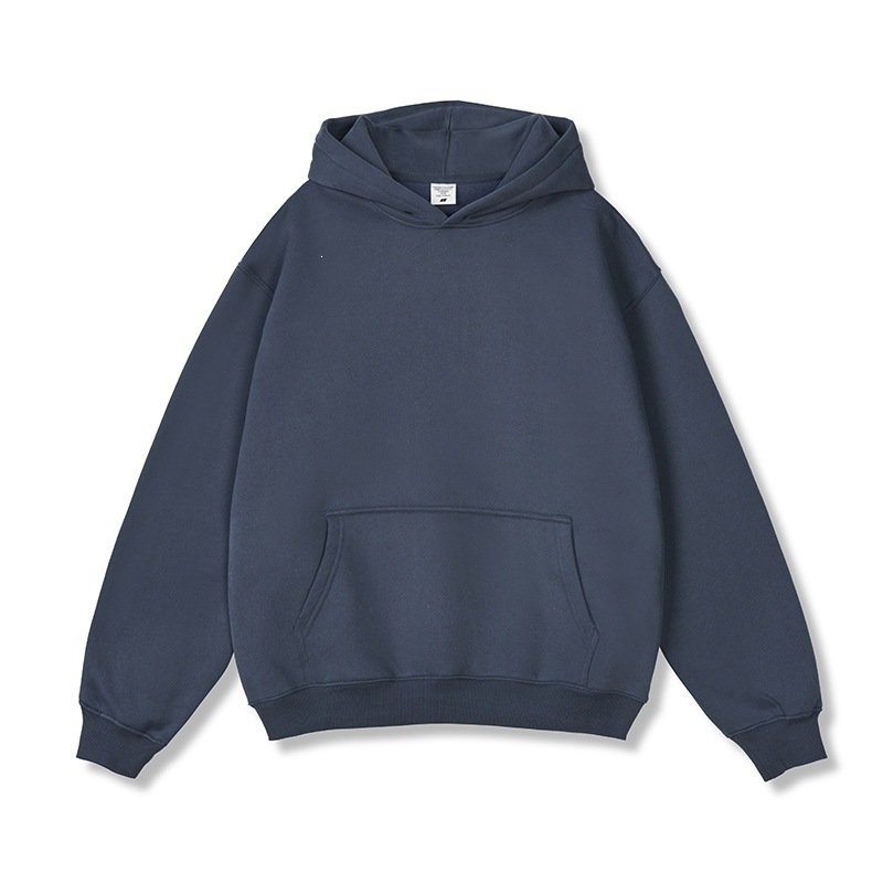 Hooded Sweater Men's Solid Color Loose Thick - Image 10