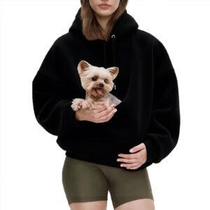 Pet Carrier Hoodie with Kangaroo Pocket