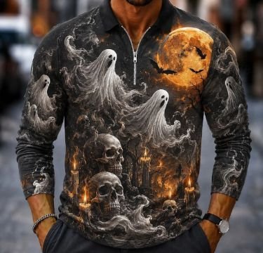 Casual Long-sleeve Men's Digital 3D Print - Image 8