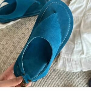 Women's 2026 Summer New Thong Sandals, Flat Versatile NonSlip Minimalist Vintage Vacation Beach FlipFlops